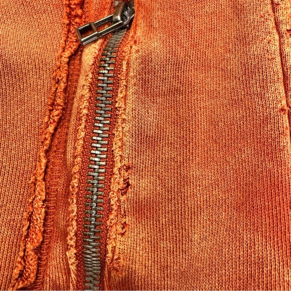 Free People Women’s Ruffle Moto Sweater Jacket Knit Double Breasted Sz S/P - Picture 13 of 13